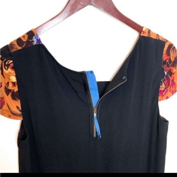 Anthropologie Silk Floral Flowy Tunic Dress - Picture 6 of 10